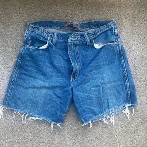 Wrangler cut off denim shorts